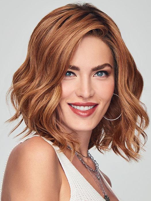 SIMMER ELITE by Raquel Welch in RL29/33SS ICED PUMPKIN SPICE | Strawberry Blonde Shaded with Dark Red-Brown